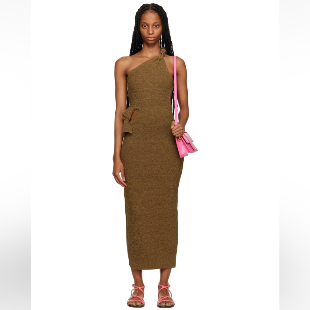 Nwt Jacquemus Knotted Robe Maxi Dress